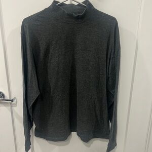 Club Room (L) Men's Gray Turtleneck Pullover Sweater - minimalist - quiet luxury